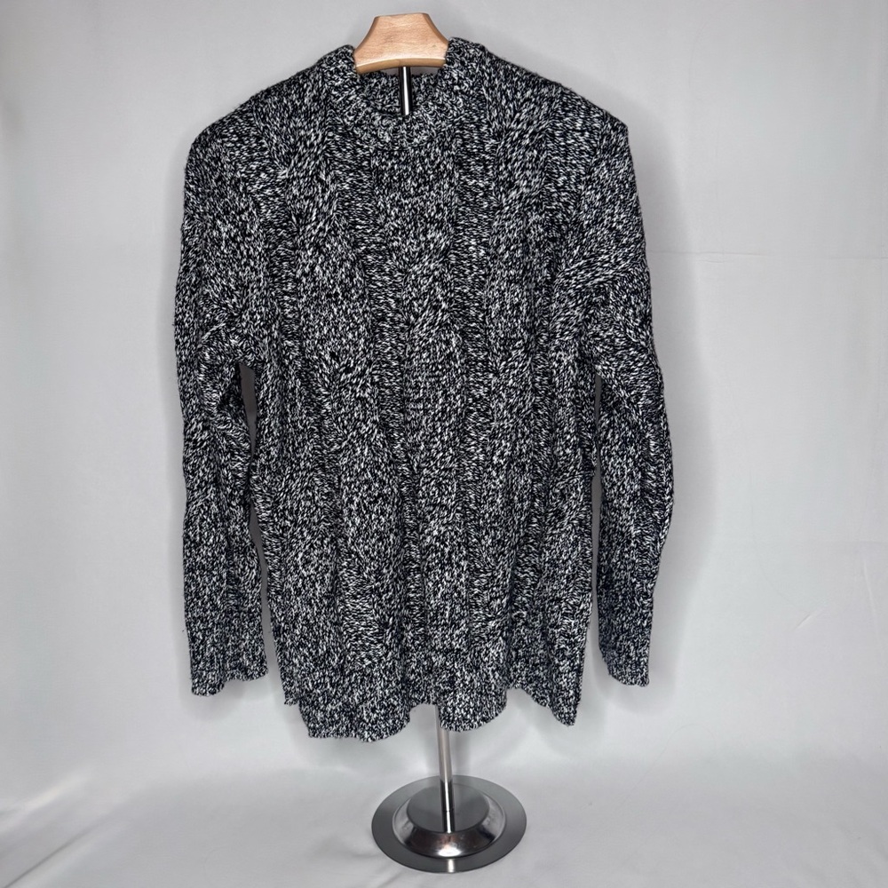 Frank & Oak Black and White Knit Sweater